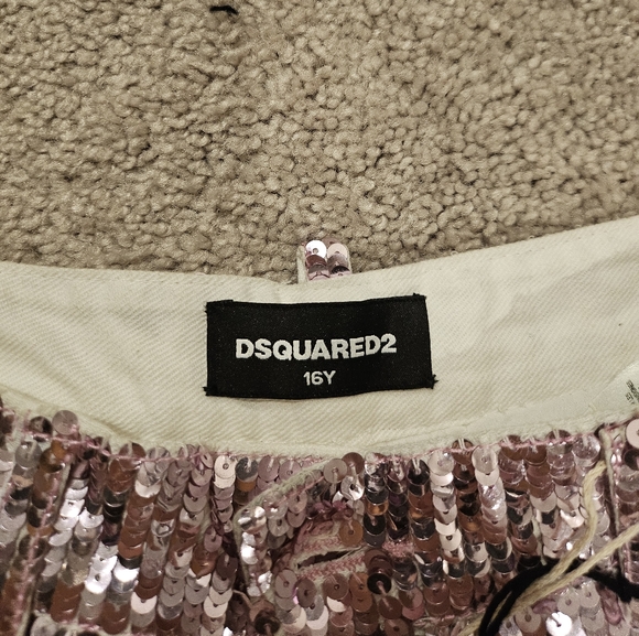 Sequin pink jeans kid 16 years size . Fit women size 6 or 8 . New - Picture 6 of 11